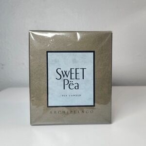 Archipelago "SWEET PEA" Soy Candle 14oz Floral Scented DISCOUNTED HTF Sealed